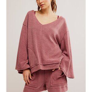 FREE PEOPLE Day Off Fleece Pullover / Wild Ginger